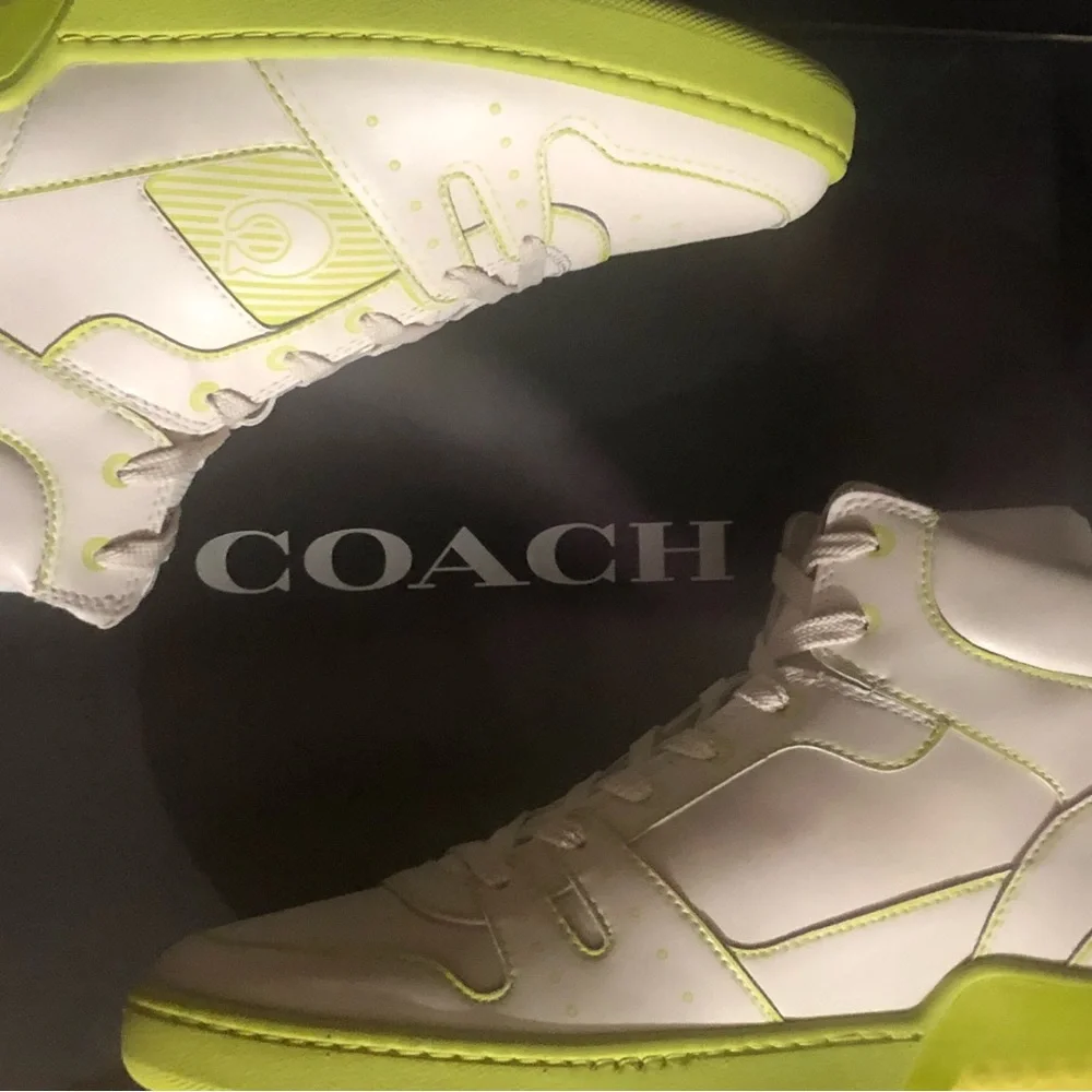 Coach Citysole High Top Sneaker With Trompe L'oeil BNWT💎 - Picture 10 of 11
